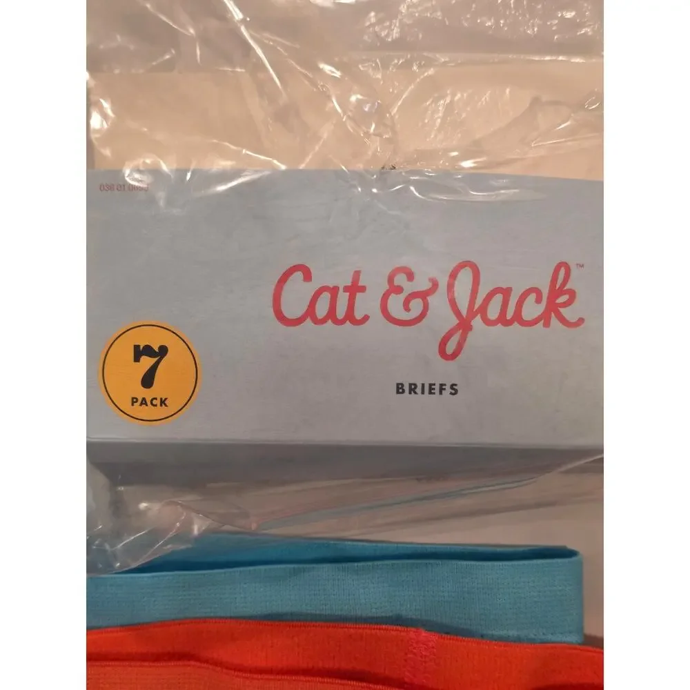 Cat & Jack Boys Briefs XS 4/5 NWT 7 Pairs